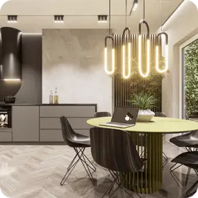 Wizualizacji inwestycji Nad Kamieniczanką Bielsko-Biała Kochanowskiego od strony północnej z lotu ptaka