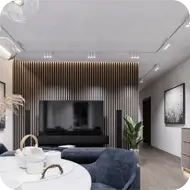 Wizualizacji inwestycji Nad Kamieniczanką Bielsko-Biała Kochanowskiego od strony północnej z lotu ptaka