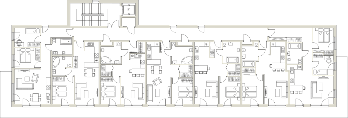 Wizualizacja drugiego piętra