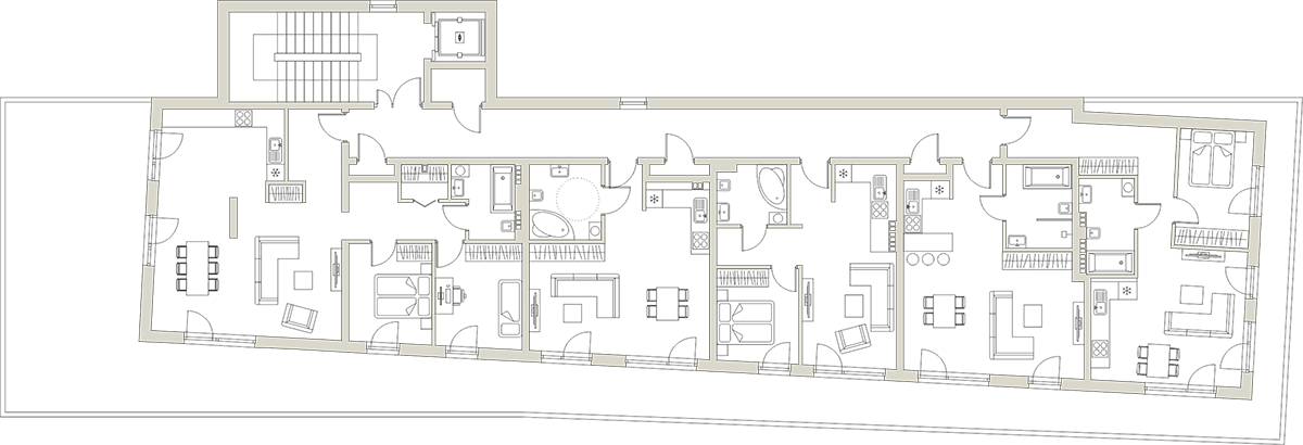Wizualizacja piątego piętra